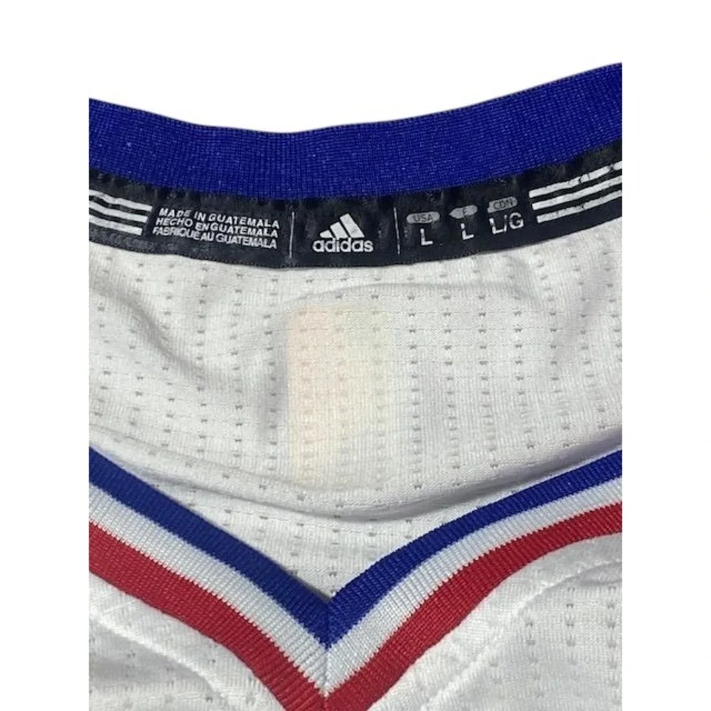 Vintage Adidas Philadelphia 76ers Jersey‎ Blank Size Large White B11